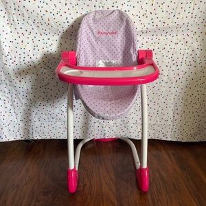 American girl bitty baby high chair